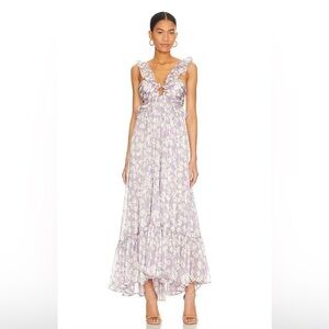 Sabina Musayev Astrid Maxi Dress in Lilac Print